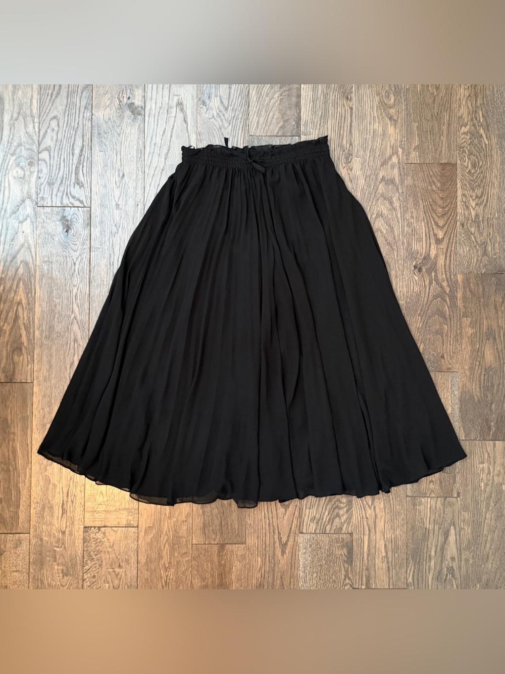 Zara Black Pleated Goucho Pants